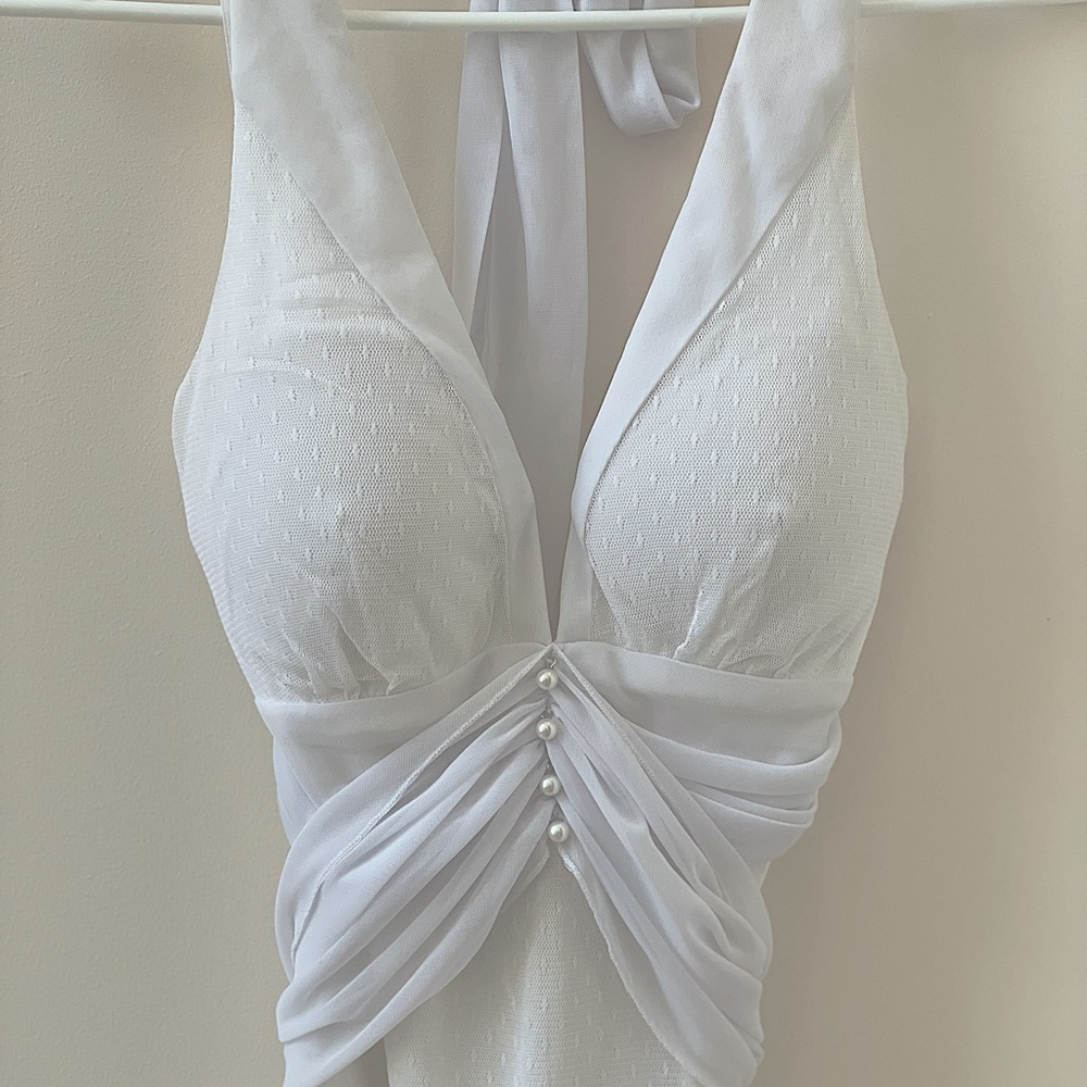Studio Y halter white dress